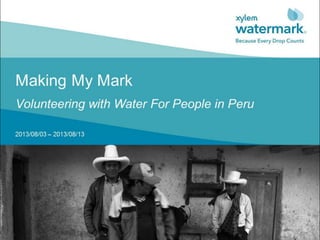 Watermark Peru 2013
by Ruth Pozuelo Martinez
 