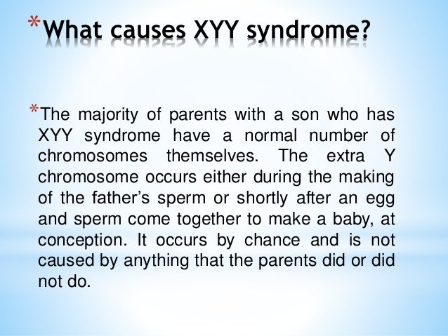 Xyy A Genetic Disorder 