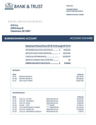 Bank Statmant Bank Statement: Definition, Use, Importance, Sample, Example – IVEWAP