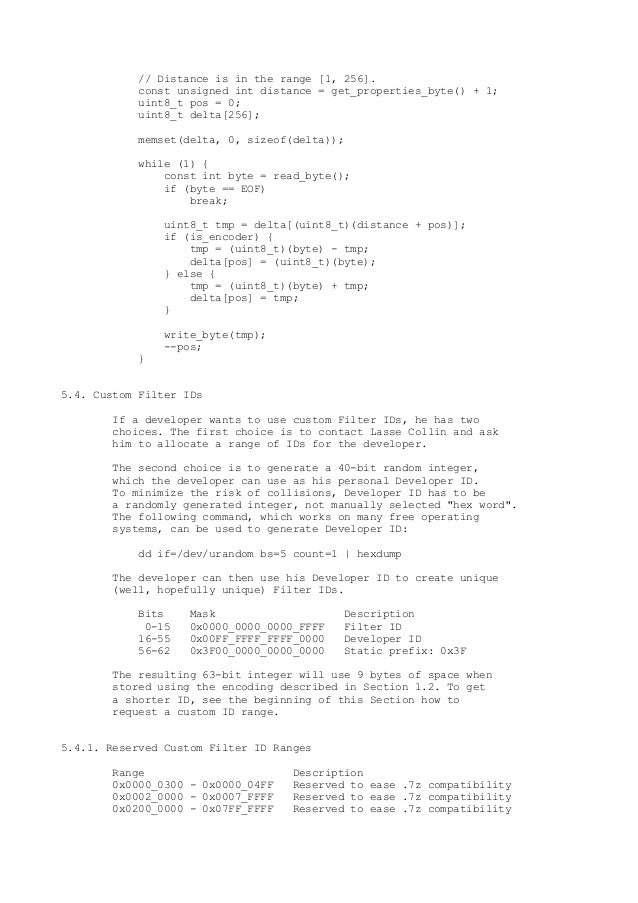 .xz file format .xz file format
