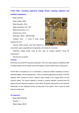 350kV 8000KVA series resonant cable test system PDF