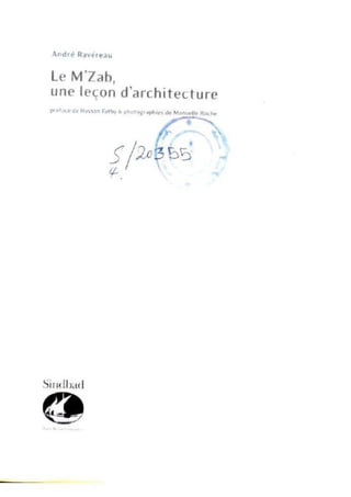 Le m'zab. une leçon d'architecture