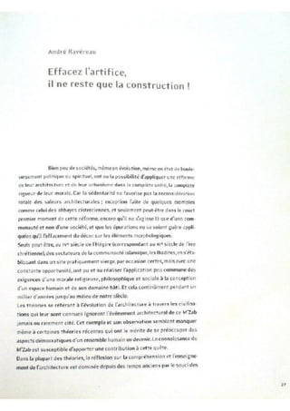 Le m'zab. une leçon d'architecture