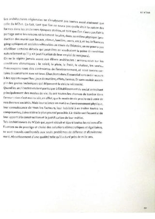 Le m'zab. une leçon d'architecture