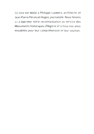 Le m'zab. une leçon d'architecture