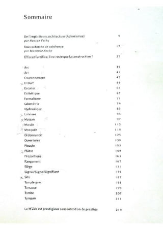 Le m'zab. une leçon d'architecture