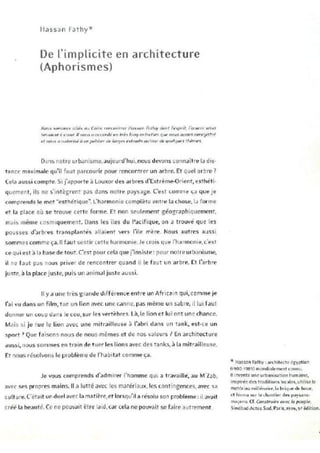 Le m'zab. une leçon d'architecture