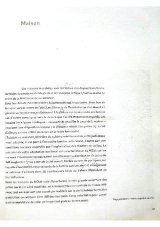 Le m'zab. une leçon d'architecture