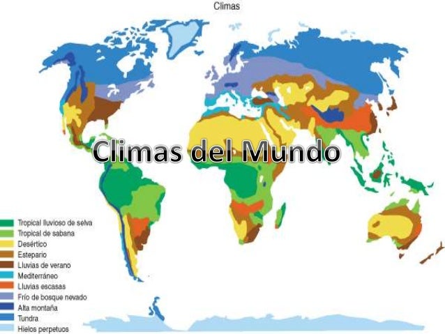 Resultado de imagen de climas del mundo