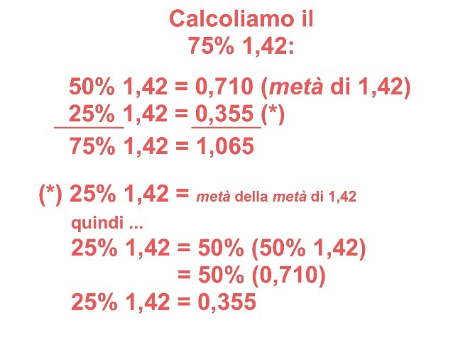 CALCOLO PERCENTUALE - COME USARE le PERCENTUALI di RIFERIMENTO - CALC…