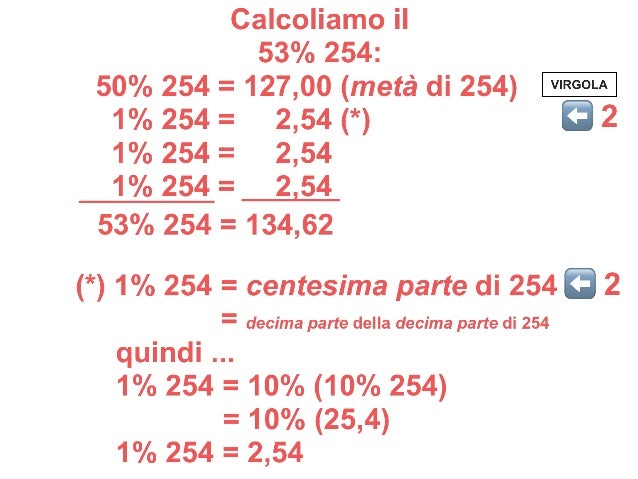CALCOLO PERCENTUALE - COME USARE le PERCENTUALI di RIFERIMENTO - CALC…