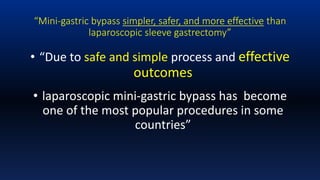 Dr Rutledge Introduction & Background Mini-Gastric Bypass | PPTX