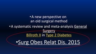 Dr Rutledge Introduction & Background Mini-Gastric Bypass | PPTX