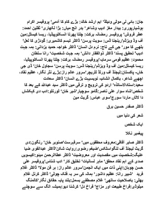 ‫ہائ‬ :‫جان‬‫ی‬‫ل‬‫ی‬‫موٹ‬‫ی‬‫وئ‬‫ی‬‫ٹڈ‬‘‫ا‬‫ی‬‫آدم‬ ‫کا‬ ‫کام‬ ‫بڑے‬ :‫خالد‬ ‫ارشد‬ ‫م‬‫ی‬‘‫پروف‬‫ی‬‫اک‬ ‫سر‬‫رام‬
‫ہوش‬‫ی‬‫ارپور‬‫ی‬‫ب‬ :‫ی‬‫اد‬ ‫مغز‬ ‫دار‬‫ی‬‫وشاعر‬ ‫ب‬‘‫م‬ ‫انج‬ ‫بدر‬‫ی‬‫لکھار‬ ‫بڑا‬ :‫اں‬‫ی‬‘‫ثقل‬‫ی‬‫ا‬ ‫ن‬:‫حمد‬
‫فروش‬ ‫عطر‬‘‫پروف‬‫ی‬‫رمض‬ ‫سر‬‫انسکلوپ‬ ‫پھرتا‬ ‫چلتا‬ :‫برکت‬ ‫انہ‬‫ی‬‫ڈ‬‫ی‬‫ر‬ ،‫ا‬‫ی‬‫ک‬ ‫سا‬‫ی‬‫سٹل:م‬‫ی‬‫ن‬
‫و‬ ‫وڈ‬ ‫آف‬‫ی‬‫زڈم‬‘‫ر‬‫ی‬‫سو‬ :‫ڈس‬ ‫نجنا‬‫ی‬‫پرسن‬ ‫ث‬‘‫کاشم‬ ‫تبسم‬ ‫ڈاکٹر‬‫ی‬‫ر‬‫ی‬‫گودڑ‬ :‫ی‬‫ک‬‫لعل‬ ‫ا‬‘
‫مور‬ ‫کا‬ ‫بلھے‬‘‫ج‬‫ی‬‫انسان‬ ‫دل‬ ‫نرم‬ :‫تاج‬ ‫کے‬‘‫حم‬ ‫خواجہ‬ ‫ڈاکٹر‬‫ی‬‫د‬‫ی‬‫زدان‬‫ی‬‫ج‬ ‫ہمہ‬ :‫ہت‬
‫اد‬‫ی‬‫تحق‬ '‫ب‬‫ی‬‫پسند‬ ‫ق‬‘‫دانش‬ ‫ذوالفقار‬ ‫ڈاکٹر‬‘‫شخص‬ ‫جہت‬ ‫ہمہ‬‫ی‬‫ت‬‘‫سلطان‬ ‫رانا‬
‫محم‬‫عظ‬ :‫ود‬‫ی‬‫قوم‬ ‫م‬‫ی‬‫سرما‬‫ی‬‫ہ‬‘‫پروف‬‫ی‬‫انسکلو‬ ‫پھرتا‬ ‫چلتا‬ :‫برکت‬ ‫رمضانہ‬ ‫سر‬‫پ‬‫ی‬‫ڈ‬‫ی‬،‫ا‬
‫ر‬‫ی‬‫ک‬ ‫سا‬‫ی‬‫سٹل:م‬‫ی‬‫و‬ ‫وڈ‬ ‫آف‬ ‫ن‬‫ی‬‫زڈم‬‘‫ر‬‫ی‬‫سو‬ :‫ڈس‬ ‫نجنا‬‫ی‬‫پرسن‬ ‫ث‬‘‫خان‬ ‫سجاول‬‘‫ڈ‬‫ی‬‫ج‬‫ی‬
‫خاں‬-‫پاکستان:ل‬‫ی‬‫لٹر‬ ‫ورلڈ‬ ‫آف‬ ‫جنڈ‬‫ی‬‫چر‬‘‫عظ‬ ،‫نگار‬ ‫نثر‬ ‫راز:بڑے‬ ‫عالم‬ ‫سرور‬‫ی‬،‫نقاد‬ ‫م‬
‫انشائ‬ ‫باکمال‬ ،‫شاعر‬ ‫اچھے‬‫ی‬‫نو‬ ‫ہ‬‫ی‬‫انسان‬ ‫بڑے‬ ‫سبہت‬‘‫ڈاکٹر‬‫سعادت‬
‫سع‬‫ی‬‫د:استاداالساتذہ‬‘‫ک‬ ‫اردو‬‫ی‬‫ترو‬‫ی‬‫ترق‬ ‫و‬ ‫ج‬‫ی‬‫م‬‫ی‬‫س‬ ‫ڈاکٹر‬ ‫ں‬‫ی‬‫ک‬ ‫عبدہللا‬ ‫د‬‫کا‬ ‫بعد‬ ‫ے‬
‫شخص‬‘‫عل‬ ‫سوار‬ ‫شاہ‬‫ی‬‫سوچ‬ ‫ناصر:گامو‬‫ی‬‫ار‬‘‫ش‬‫ی‬‫خان‬ ‫ر‬‘‫د‬ ‫ٹورنٹو:ادب‬‫ی‬‫کہکش‬‫اں‬
‫سورج‬ ‫ماردا‬ ‫الٹاں‬ ‫دا‬‘‫سو‬‫ی‬‫گر‬ :‫عباس‬‫ی‬‫م‬ ‫ٹ‬‫ی‬‫ن‬
‫حس‬ ‫صفدر‬ ‫ڈاکٹر‬‫ی‬‫برق‬ ‫ن‬
‫ک‬ ‫شعر‬‫ی‬‫دن‬‫ی‬‫م‬ ‫ا‬‫ی‬‫ں‬
‫ا‬‫ی‬‫شخص‬ ‫ک‬
‫پ‬‫ی‬‫نکال‬ ‫غمبر‬
‫آفاق‬ ‫صابر‬ ‫ڈاکٹر‬‫ی‬:‫م‬ ‫محققوں‬ ‫معروف‬‫ی‬‫ں‬‘‫سرفہرست‬‘‫خان‬ ‫صنوبر‬‘:‫رنگون‬‫د‬‫ی‬
‫گر‬‫ی‬‫ل‬ ‫ٹ‬‫ی‬‫لنگواسٹکس‬ ‫آف‬ ‫جنڈ‬‘‫ض‬‫ی‬‫رضو‬ ‫غم‬‫ی‬‫:روا‬‫ی‬‫شکن‬ ‫ت‬‘‫عبدالقو‬ ‫ڈاکٹر‬‫ی‬‫ض‬‫ی‬‫ا‬
‫عل‬‫ی‬‫گ:شخص‬‫ی‬‫م‬ ‫ت‬‫ی‬‫مقصد‬ ‫ں‬‫ی‬‫معروض‬ ‫اور‬ ‫ت‬‫ی‬‫ت‬‘‫م‬ ‫عطاالرحمن‬ ‫ڈاکٹر‬‫ی‬‫ئو:اک‬‫ی‬‫سو‬‫ی‬‫ں‬
‫صد‬‫ی‬‫محقق‬ ‫نقاد‬ ‫اہم‬ ‫کے‬‘‫لسان‬ ‫ماہر‬‫ی‬‫ات‬‘‫تخل‬‫ی‬‫کار‬ ‫ق‬‘‫شناس‬ ‫ادب‬‘‫پروف‬‫ی‬‫سر‬‫عل‬‫ی‬
‫چوہان:اپن‬ ‫حسن‬‫ی‬‫م‬ ‫ذات‬‫ی‬‫ا‬ ‫ں‬‫ی‬‫انجمن‬ ‫ک‬‘‫موال‬ ‫فن‬ ‫ہر‬ :‫راز‬ ‫عالم‬ ‫سرور‬‘‫غال‬ ‫ڈاکٹر‬‫م‬
‫شب‬‫ی‬‫عظ‬ :‫رانا‬ ‫ر‬‫ی‬‫داشور‬ ‫م‬‘‫ک‬ ‫ہمالہ‬‫ی‬‫چوٹ‬ ‫فلک‬ ‫بہ‬ ‫سر‬‫ی‬‘‫غالم‬ ‫کرنل‬ ‫ڈاکٹر‬ ‘ ‫فر‬‫ی‬‫د‬
‫بھٹ‬‫ی‬‫باصالح‬ :‫ی‬‫ساتھ‬ ‫ت‬‫ی‬‘‫پا‬ ‫بسمل:بلند‬ ‫مصطفے‬ ‫غالم‬‫ی‬‫نگار‬ ‫حقائق‬ ‫ہ‬‘‫ک‬‫المنگ‬
‫م‬‫ی‬‫لوڈ‬‫ی‬‫طب‬ ‫:فراخ‬‫ی‬‫مزاج‬ ‫اور‬ ‫عت‬‘‫دل‬ ‫فراخ‬‘‫د‬ ‫کرشنا‬‫ی‬‫و:ہم‬‫ی‬‫سوچ‬ ‫سے‬ ‫الگ‬ ‫شہ‬‫ن‬‫ے‬
 
