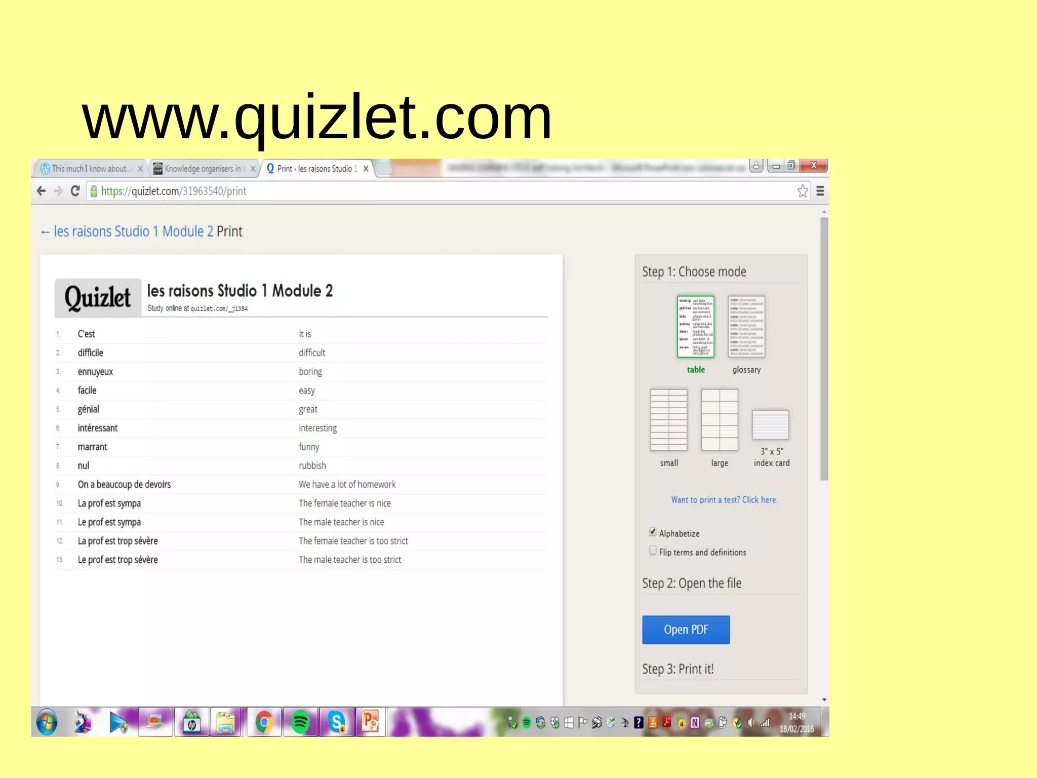 www.quizlet.com
 
