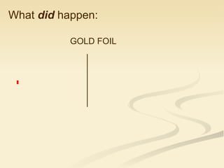 What  did  happen: GOLD FOIL 