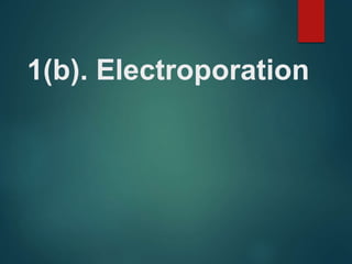1(b). Electroporation
 