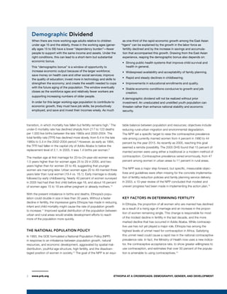 Ethiopia at a Crossroads: DemogrAphY, geNDer, AND DevelopmeNt | PDF