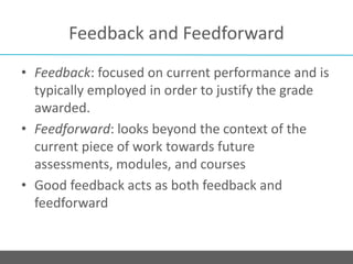 Performance Feedforward Technology Enhanced Feedback Approaches: What Works & Why? | PPTX