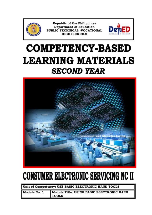 TLE CES NC II Y2 Module 1 Using Basic Electronic Hand Tools.doc
