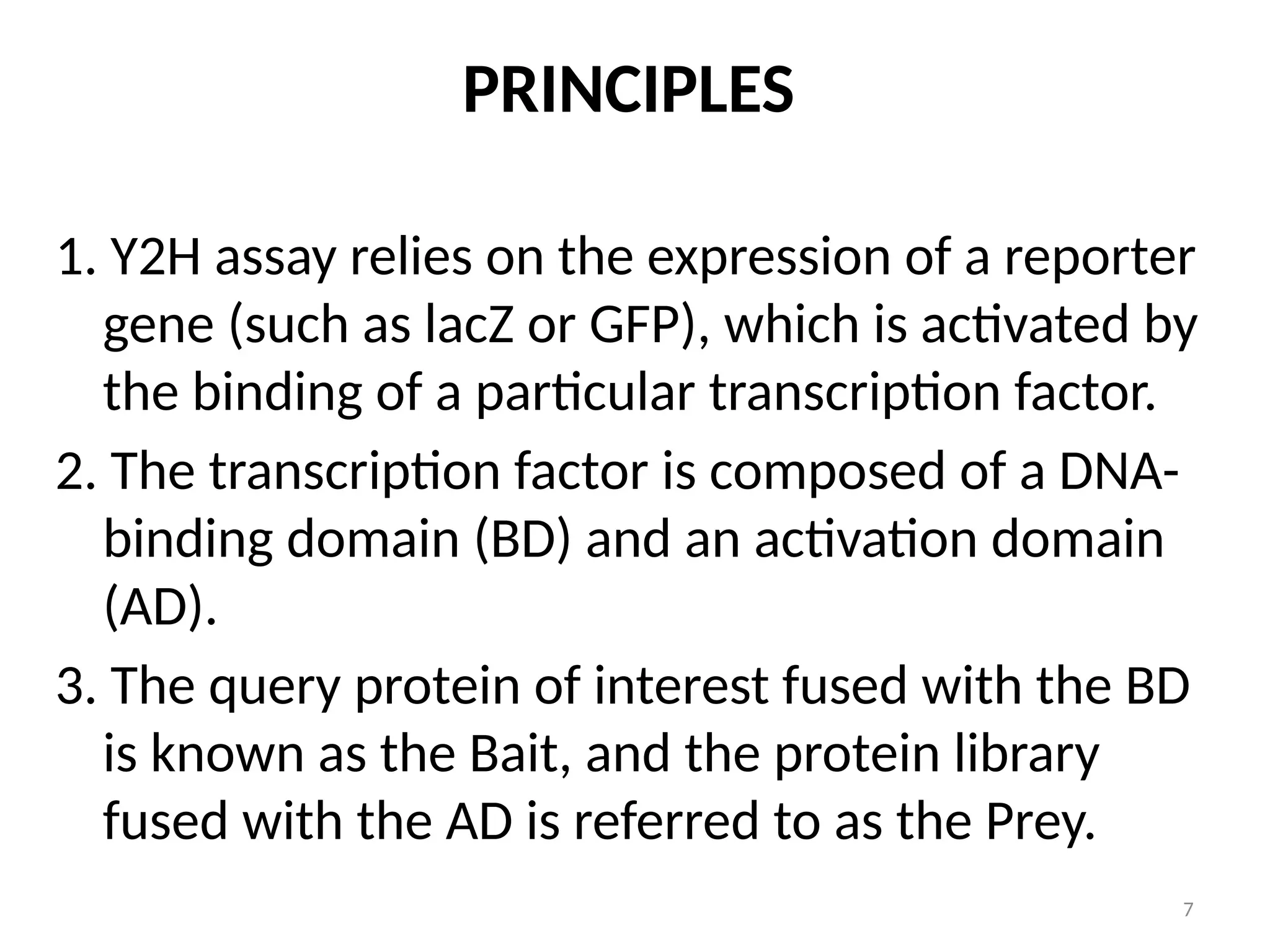 Yeast Two Hybrid system essential document | PPTX