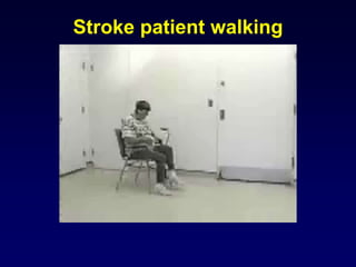 Stroke patient walking
 