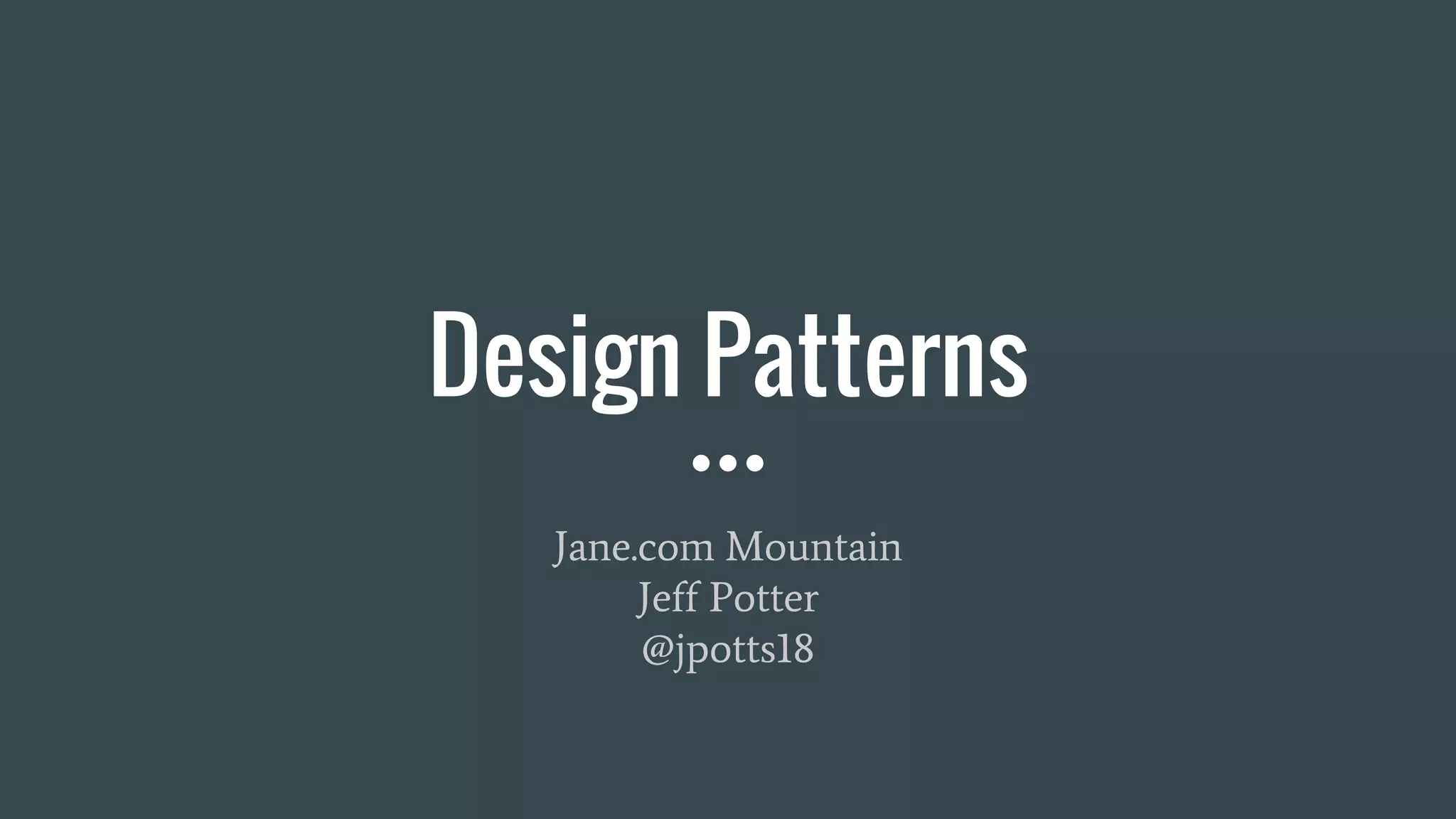Design patterns | PPT
