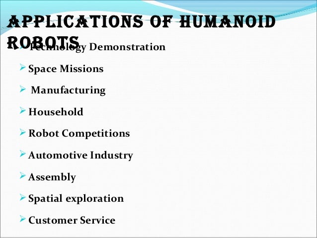 humanoid robot ppt