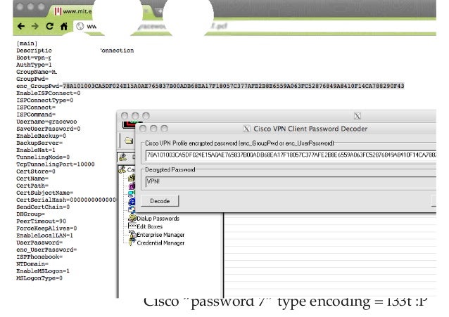 Cisco Password crack