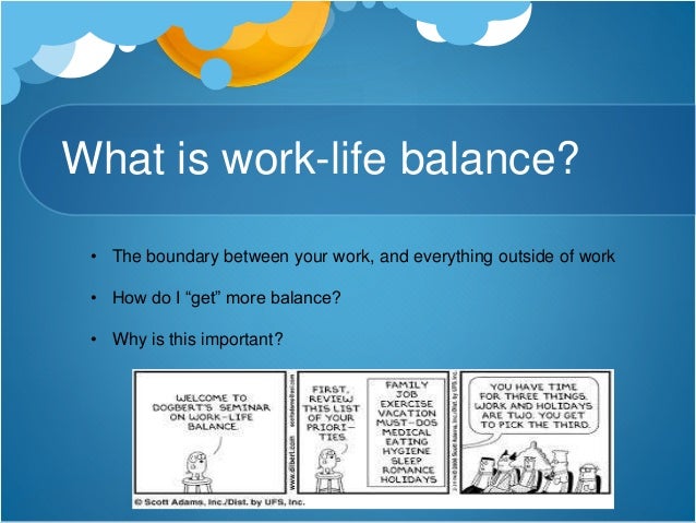 Introductory presentation on WorkLife Balance and Self Care