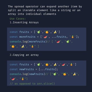 Formidable ES6 spread operator in JavaScript | PDF
