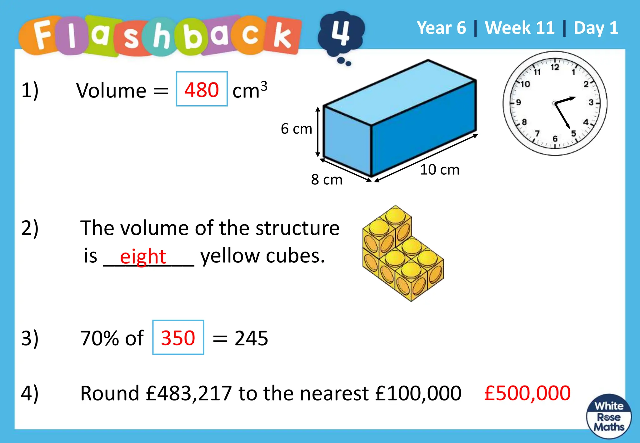 Y6 Spring Block 6 FB4.pptx maths flashaback of mental maths | PPTX