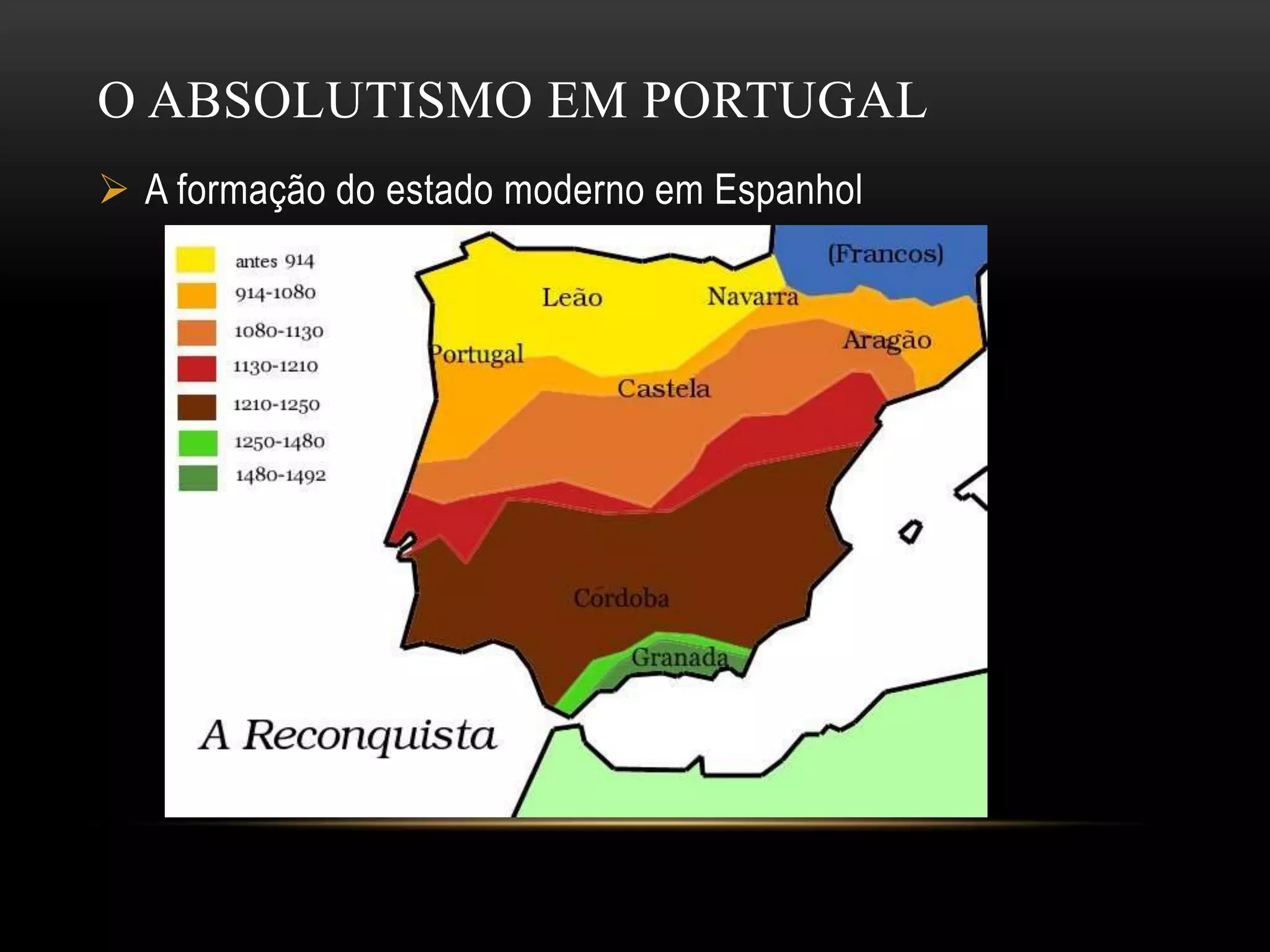O ABSOLUTISMO EM PORTUGAL
A formação do estado moderno em Espanhol