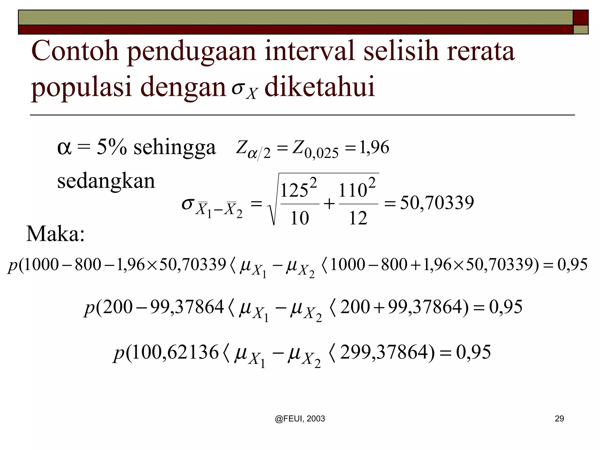 Pendugaan interval | PPT