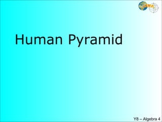 Human Pyramid Y8 – Algebra 4 