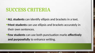 Bracketed Ellipses Examples Y8-Ellipsis and Brackets for Effect.pptx