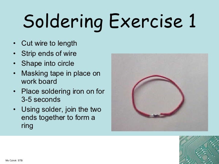 Y8 Soldering Exercises And Safety