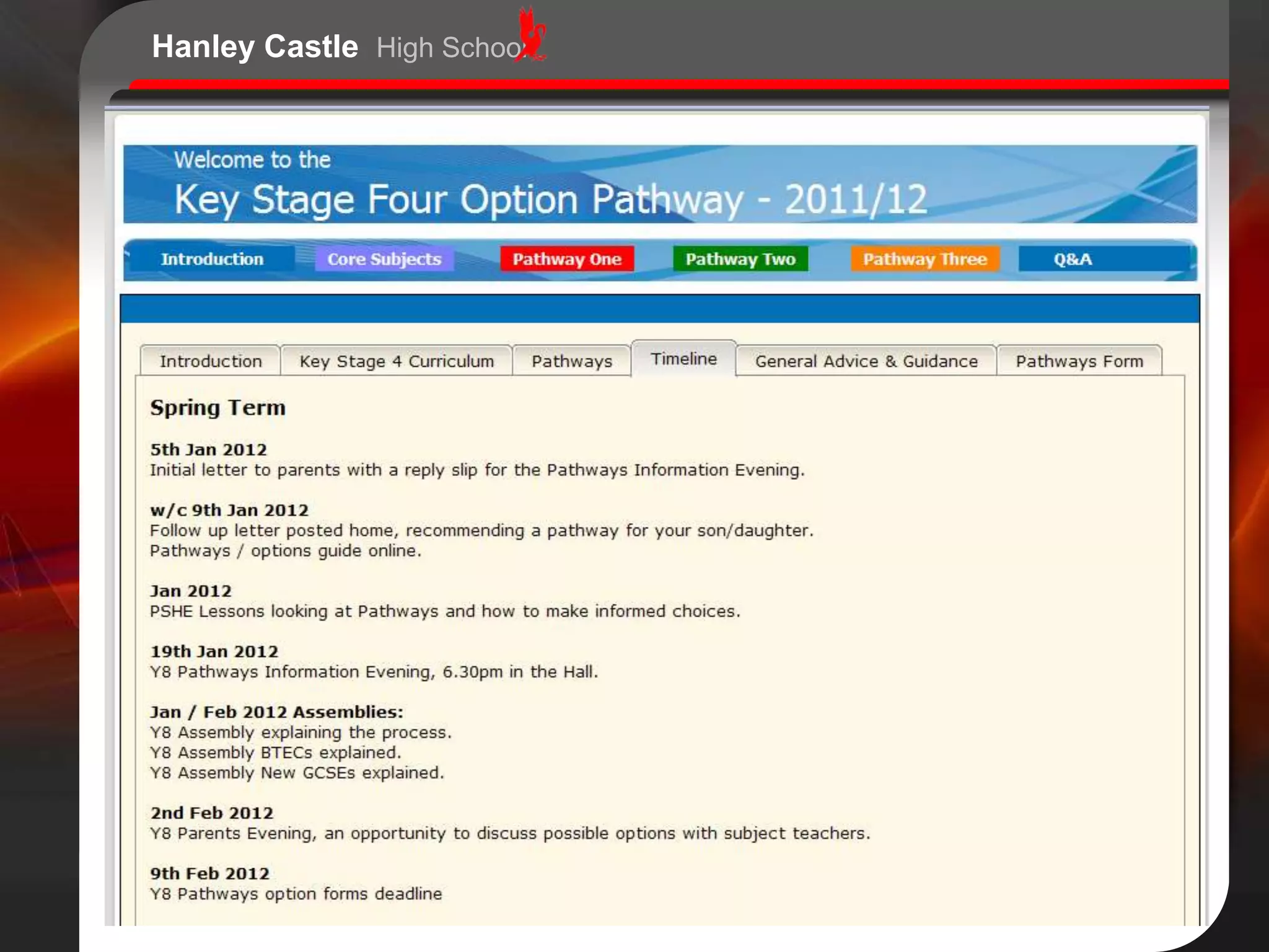 Hanley Castle High School
 