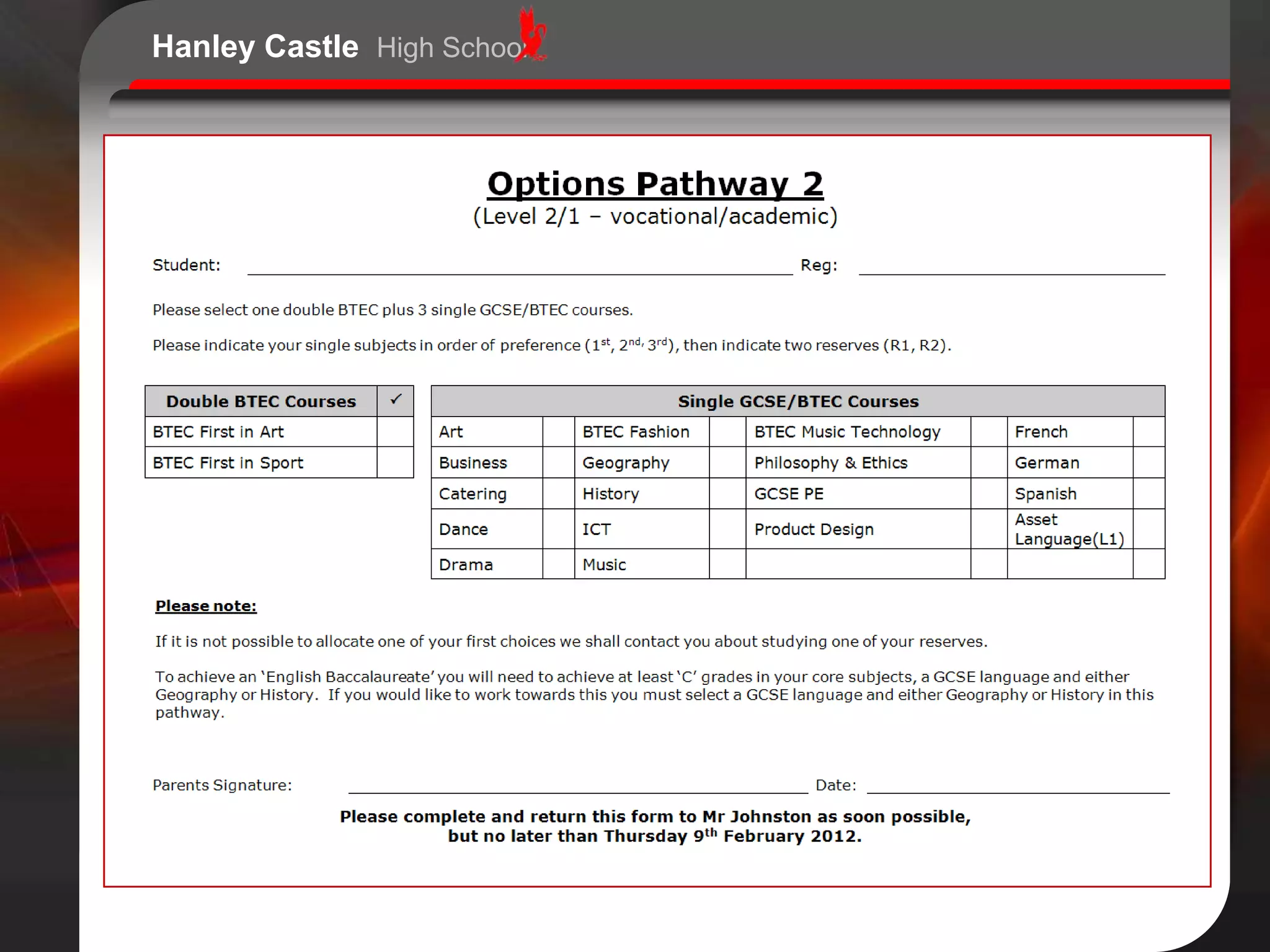Hanley Castle High School
 