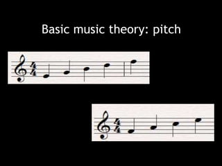 Basic music theory: pitch
 