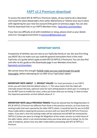 Fapt Update Example Fapturbo2 Premium Guide | PDF