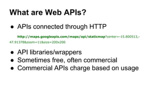 Intro to Web Map APIs | PPTX