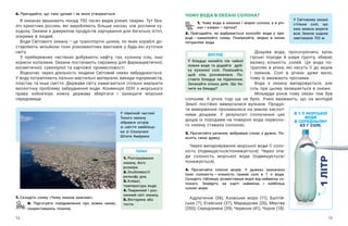 12 13
ЧОМУ ВОДА В ОКЕАНІ СОЛОНА?
1. Чому вода в океанах і морях солона, а в річ-
ках і озерах — ​
прісна?
2. Пригадайте, як відбувається колообіг води у  при-
роді — ​
намалюйте схему. Поміркуйте, звідки в  океан
потрапляє вода.
Дощова вода, просочуючись крізь
гірські породи й шари ґрунту, збирає
велику кількість солей. Ця вода по-
трапляє в річки, які несуть її до морів
і  океанів. Солі в  річках дуже мало,
тому їх вважають прісними.
Вода з  океану випаровується, але
сіль при цьому залишається в океані.
Мільярди років тому океан теж був
солоним. А  річок тоді ще не було. Учені вважають, що на молодій
Землі постійно вивергалися вулкани. Продук-
ти виверження проливалися на землю кислот-
ними дощами. У  результаті сполучення цих
дощів із породами на поверхні вода первісно-
го океану ставала солоною.
3. Прочитайте речення, вибравши слово з дужок. По-
ясніть свою думку.
Через випаровування морської води її соло-
ність (підвищується/понижується). Через опа-
ди солоність морської води (підвищується/
понижується).
4. Прочитайте список морів. У  дужках зазначено
їхню солоність — ​
кількість грамів солі в  1  л води.
Складіть таблицю, розмістивши моря від найменш со-
лоного. Знайдіть на карті найменш і  найбільш
солоні моря.
Адріатичне (36), Азовське море (11), Балтій-
ське (7), Егейське (37), Мармурове (26), Мертве
(350), Середземне (39), Червоне (41), Чорне (18).
6. Пригадайте, що таке цунамі і як воно утворюється.
В океанах мешкають понад 700 тисяч видів різних тварин. Тут без-
ліч крихітних рослин, які виробляють більше кисню, ніж рослини су-
ходолу. Океани є джерелом продуктів харчування для багатьох істот,
зокрема й людей.
Води Світового океану — ​
це транспортні шляхи, по яких кораблі до-
ставляють мільйони тонн різноманітних вантажів у будь-які куточки
світу.
У прибережних частинах добувають нафту, газ, кухонну сіль, інші
корисні копалини. Океани постачають сировину для фармацевтичної,
косметичної, сувенірної та харчової промисловості.
Водночас через діяльність людини Світовий океан забруднюється.
У воду потрапляють пально-мастильні матеріали, викиди підприємств,
пластик та інше сміття. Держави світу намагаються спільно вирішити
екологічну проблему забруднення води. Конвенція ООН з  морського
права зобов’язує кожну державу зберігати і захищати морське
середовище.
У північній частині
Тихого океану
зібрався острів
зі сміття завбільш-
ки зі Сполучені
Штати Америки.
7. Складіть схему «Чому океани важливі».
8. Підготуйте повідомлення про кожен океан,
скориставшись планом.
1.	Розташування
океану, його
розміри.
2.	Особливості
рельєфу дна.
3.	Клімат,
температура води.
4.	Тваринний і рос-
линний світ океану.
5.	Вікторина або
тести.
У блюдце налийте пів чайної
ложки води та додайте дріб-
ку кухонної солі. Помішайте,
щоб сіль розчинилася. По-
ставте блюдце на підвіконня.
Зачекайте кілька днів. Що ба-
чите на блюдці?
У Світовому океані
стільки солі, що
нею можна вкрити
всю Землю шаром
завтовшки 153 м.
В 1 Л МОРСЬКОЇ
ВОДИ
В СЕРЕДНЬОМУ
53 Г СОЛІ.
ПЛАН
ДОСЛІД
1
ЛІТР
 