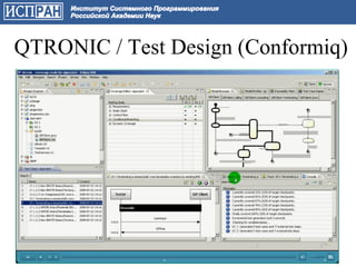 QTRONIC / Test Design (Conformiq)




                              24
 