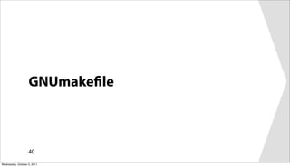 GNUmake le



                   40

Wednesday, October 5, 2011
 