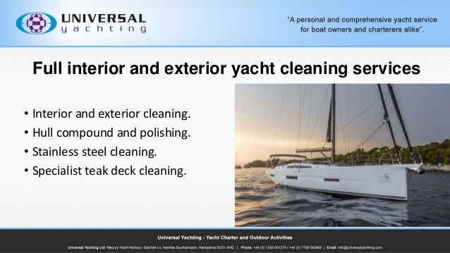 Yacht Cleaning By Universal Yachting