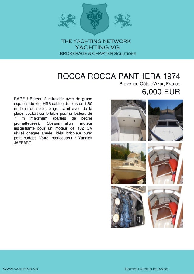 Rocca Rocca Panthera 1974 6 000 For Sale Brochure Presented By Y