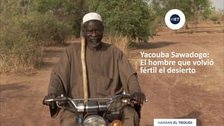 Yacouba Sawadogo:
El hombre que volvió
fértil el desierto
 