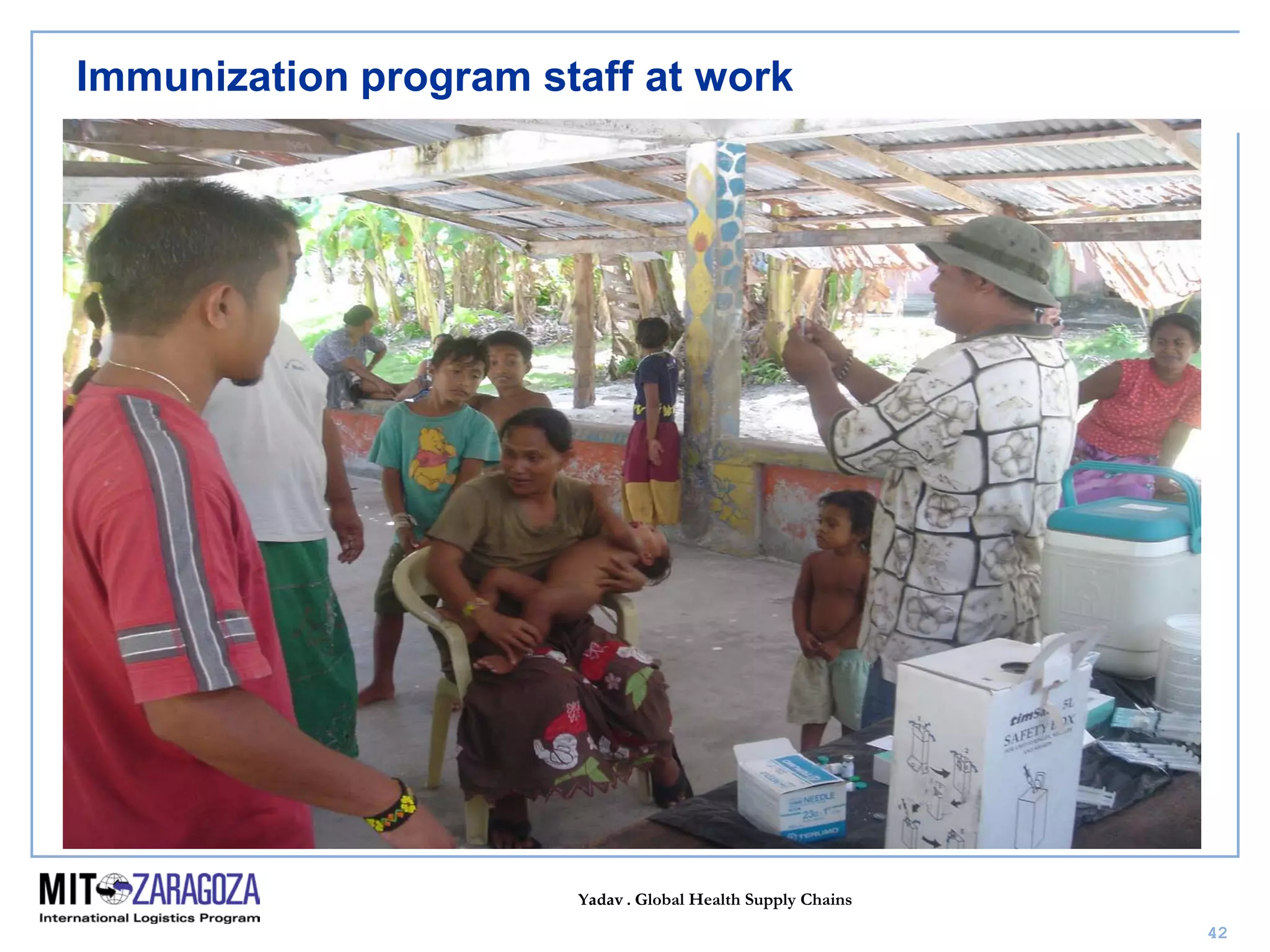 Yadav . Global Health Supply Chains
42
Immunization program staff at work
 