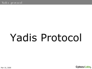 Yadis protocol Yadis Protocol 
